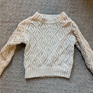 Elegant Cream Knit Sweater
- Toddler